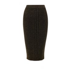 KNITTED MIDI SKIRT at Karen Millen